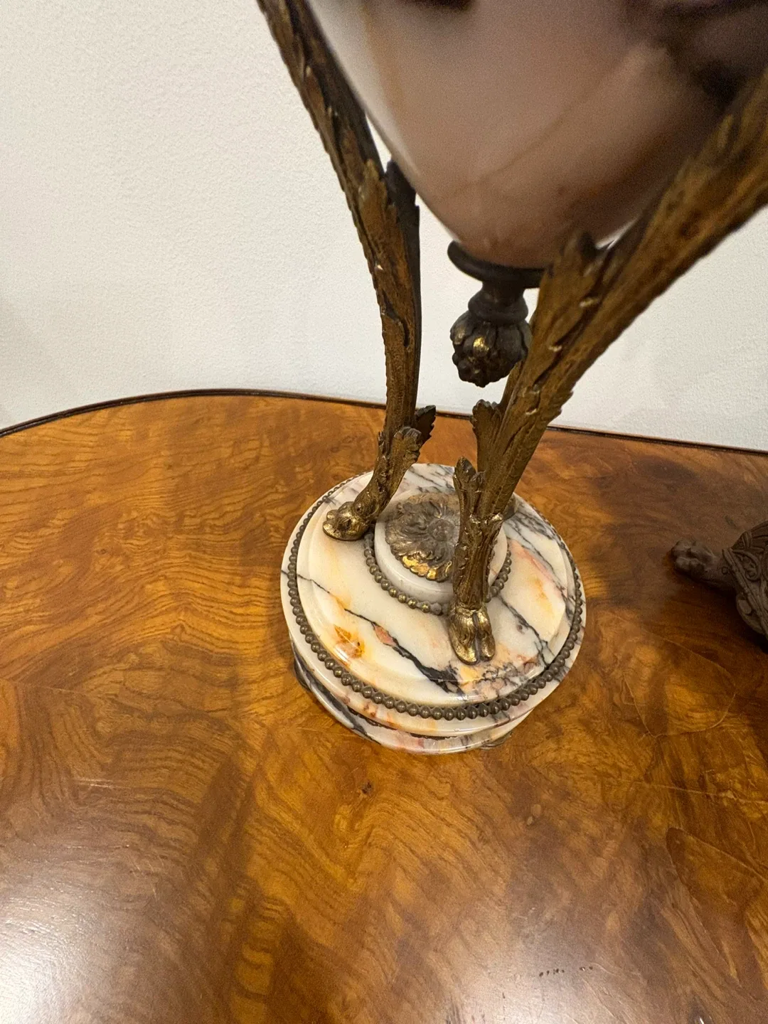 Antique Marble & Bronze Decorative Urn image indicator(4)