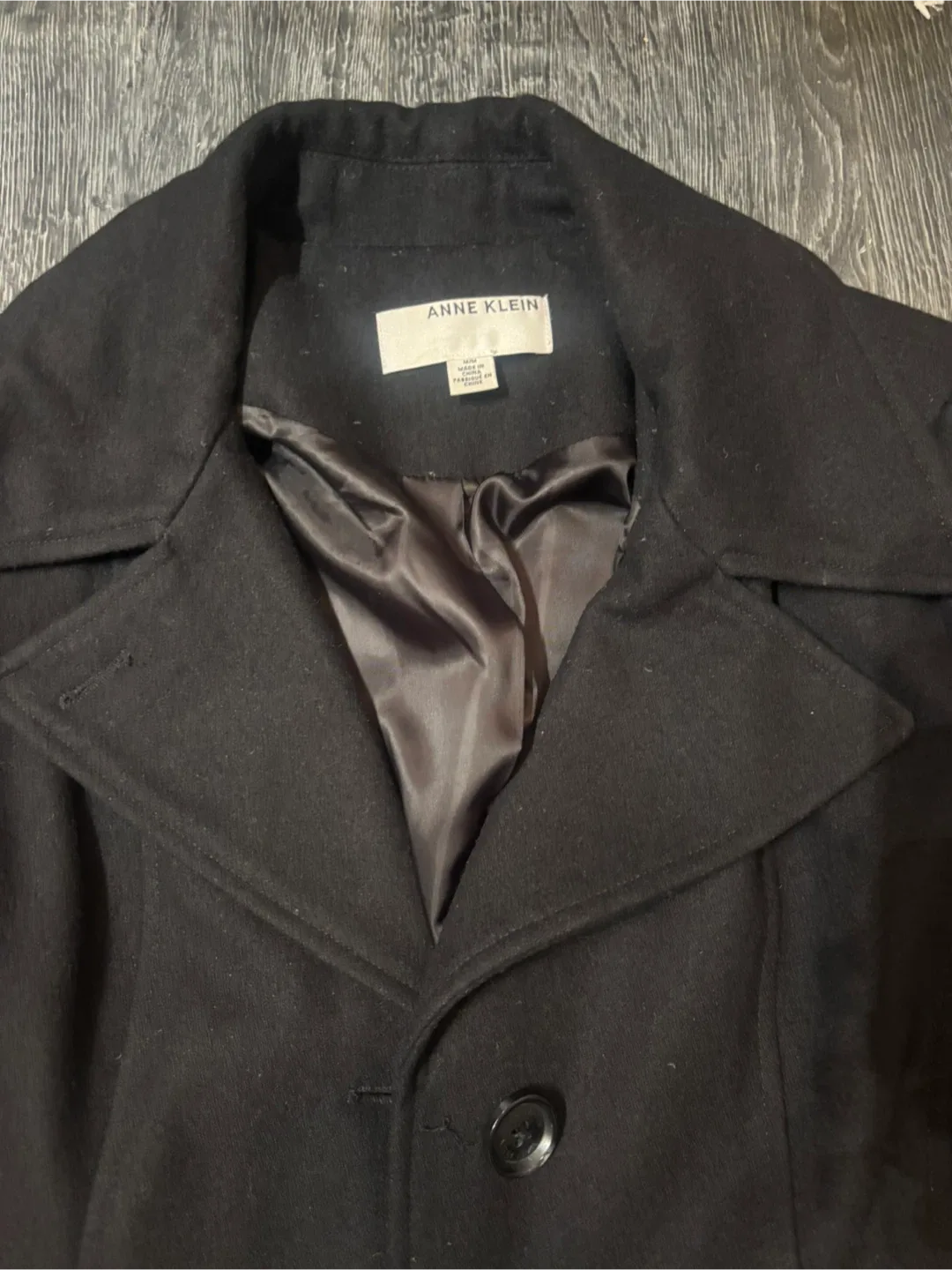 Women’s Anne Klein Wool Coat Medium image indicator(5)