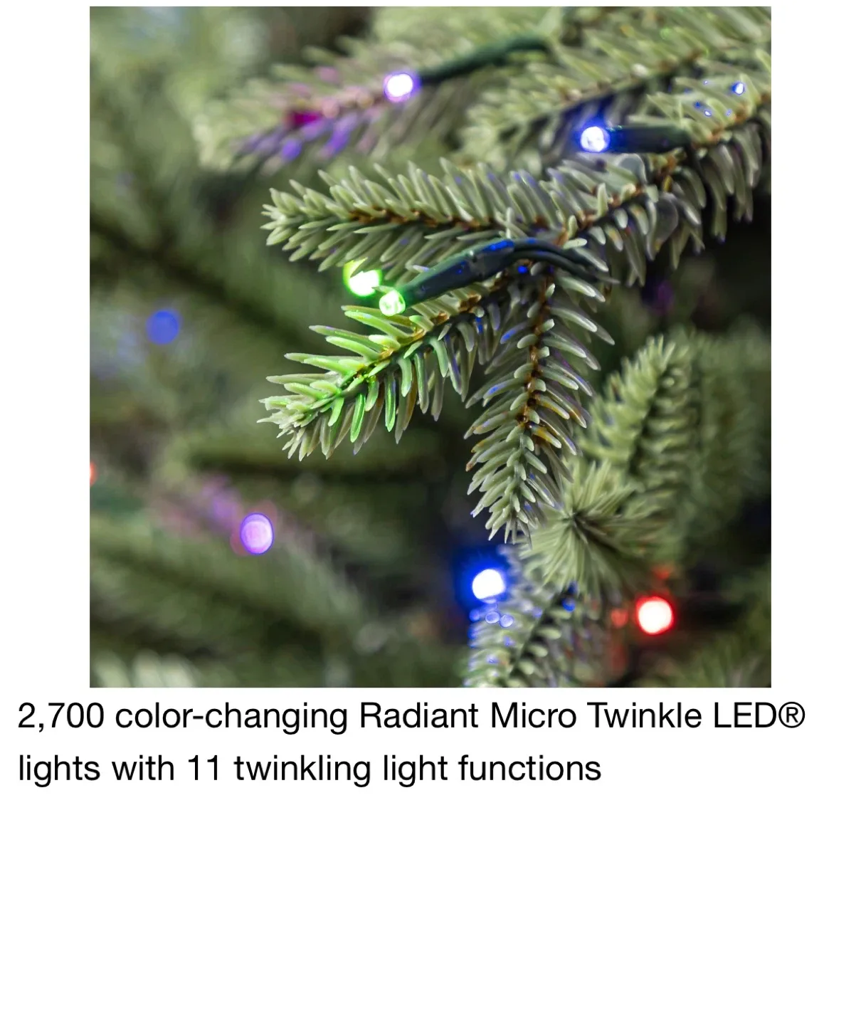 9ft Pre-Lit LED Artificial Christmas Tree image indicator(5)