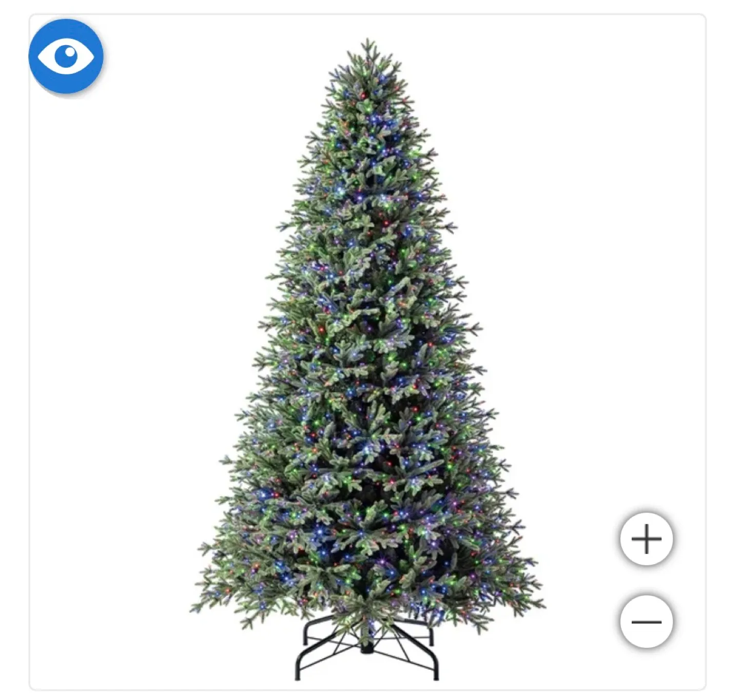 9ft Pre-Lit LED Artificial Christmas Tree image indicator(3)