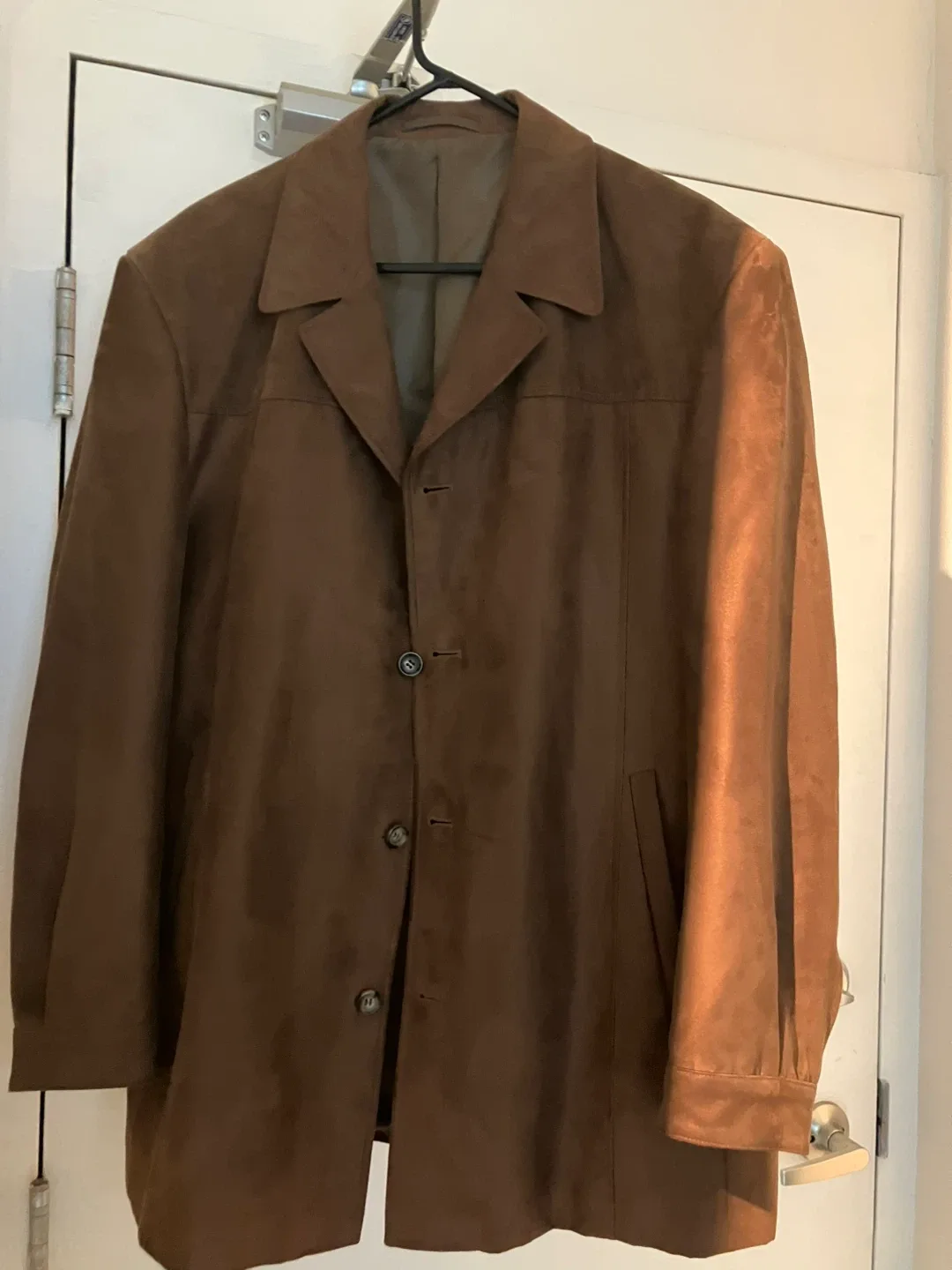 Men’s Angelico Luxury Suede Suit Jacket Made in Italy