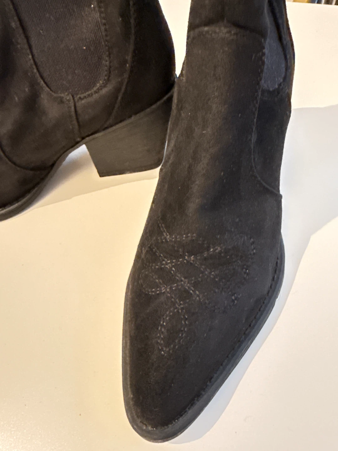 Black Ankle Boots, Size 7 - photo 3