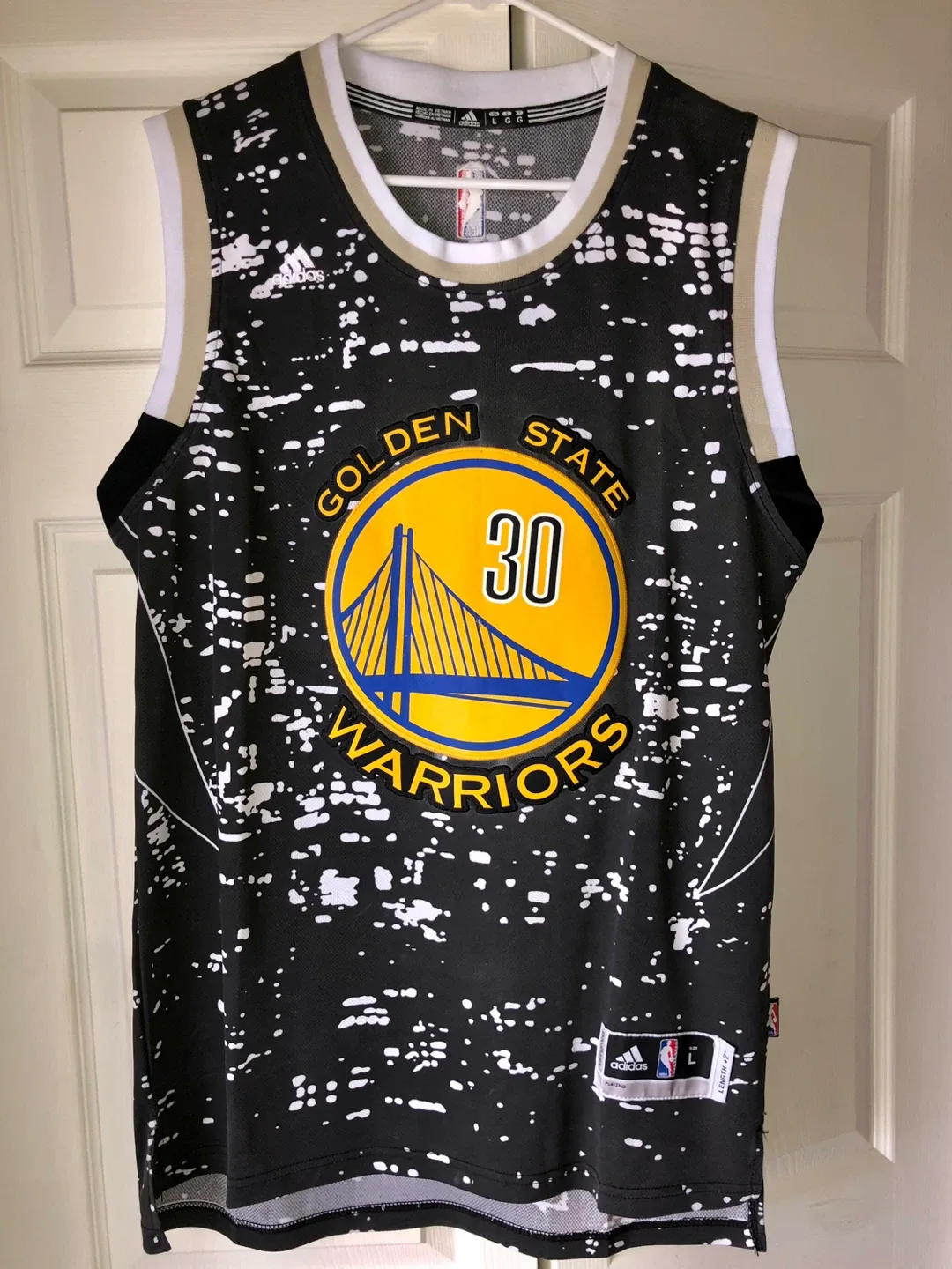 Adidas NBA Stephen Curry Golden State Warriors Jersey - L