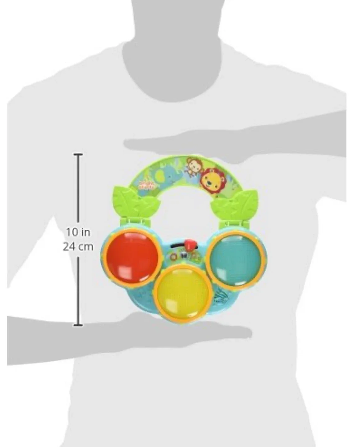 ✨LIKE NEW ✨ Bright Starts Jungle Beats Musical Toy Drum image indicator(6)