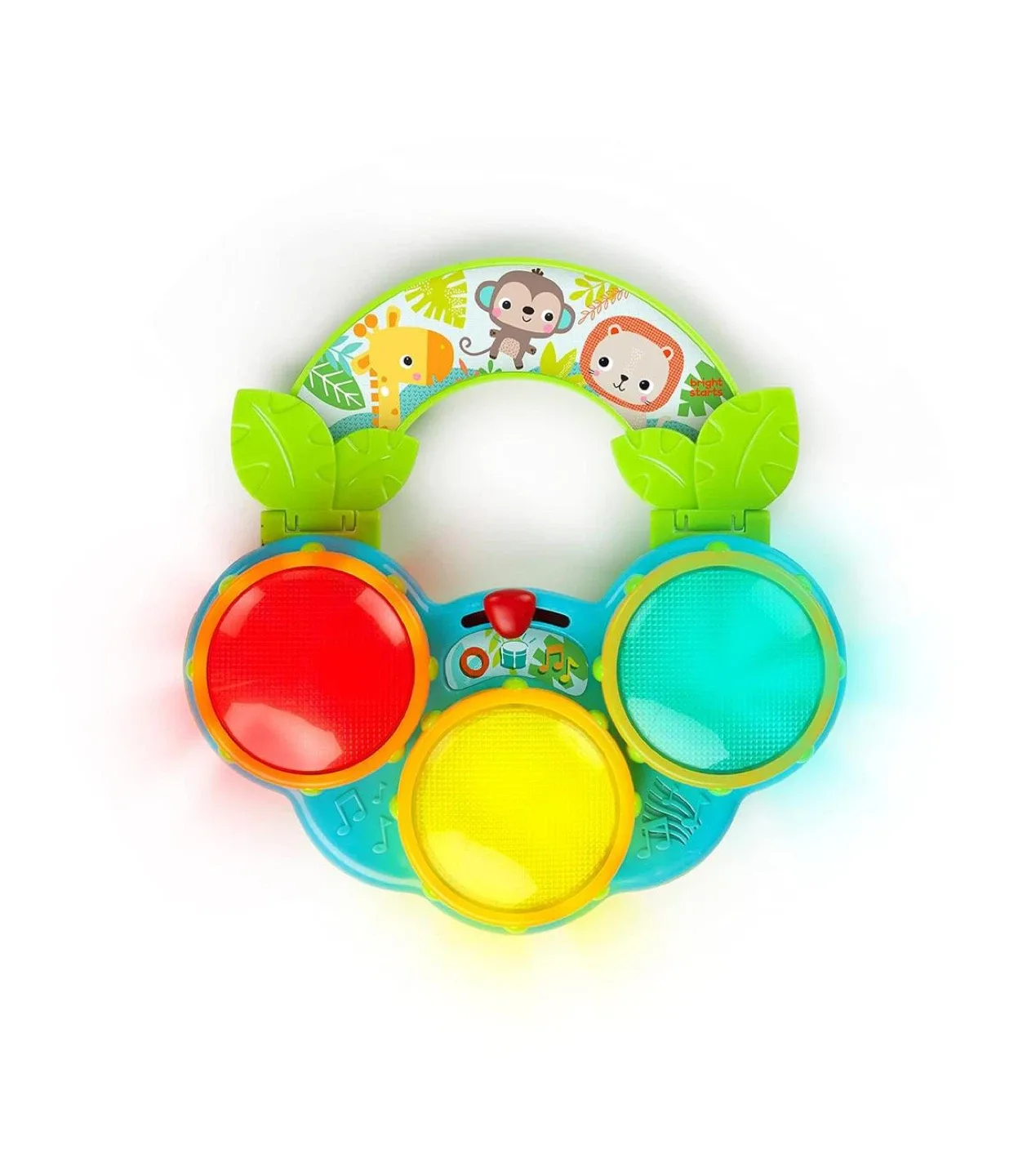 ✨LIKE NEW ✨ Bright Starts Jungle Beats Musical Toy Drum image indicator(2)