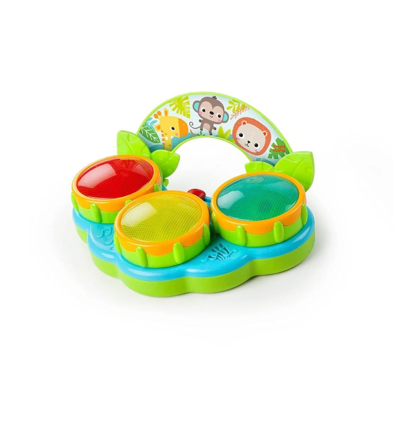 ✨LIKE NEW ✨ Bright Starts Jungle Beats Musical Toy Drum image indicator(8)
