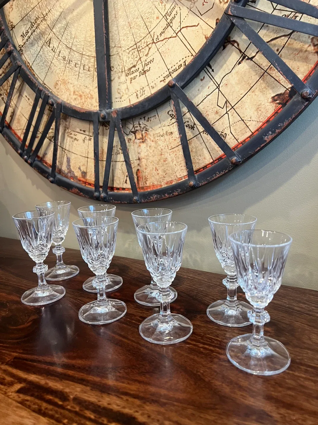 Crystal Cordial Glasses