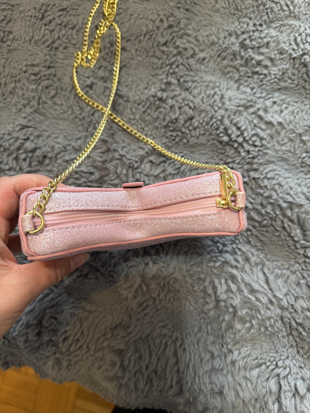 Pink Glitter Butterfly Chain Bag - photo 4