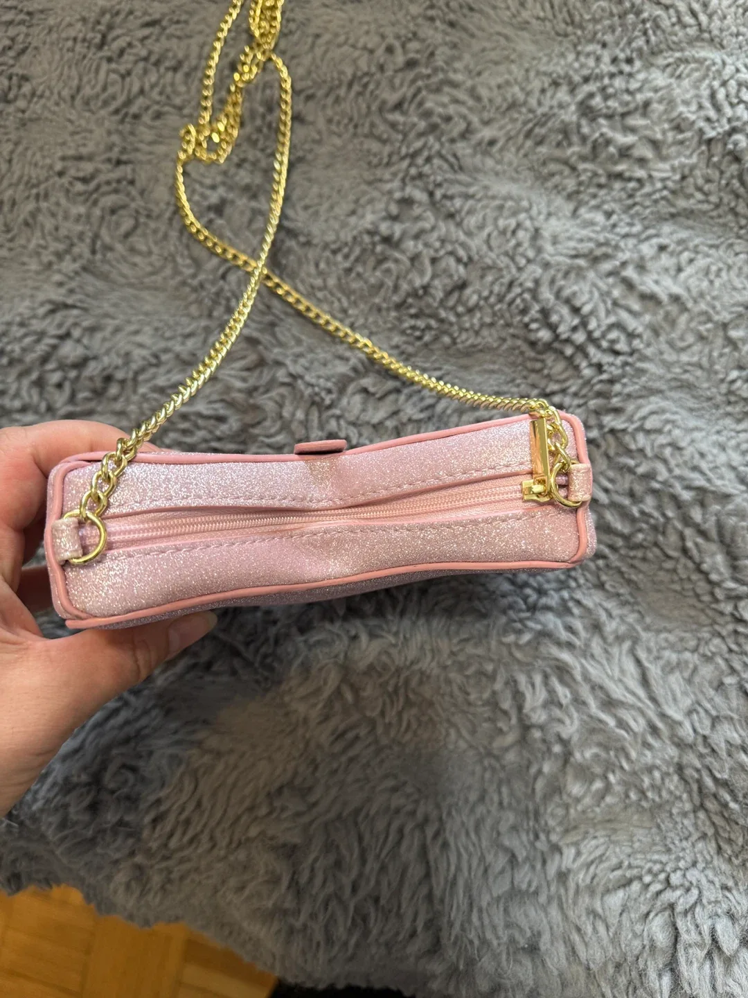 Pink Glitter Butterfly Chain Bag image indicator(4)