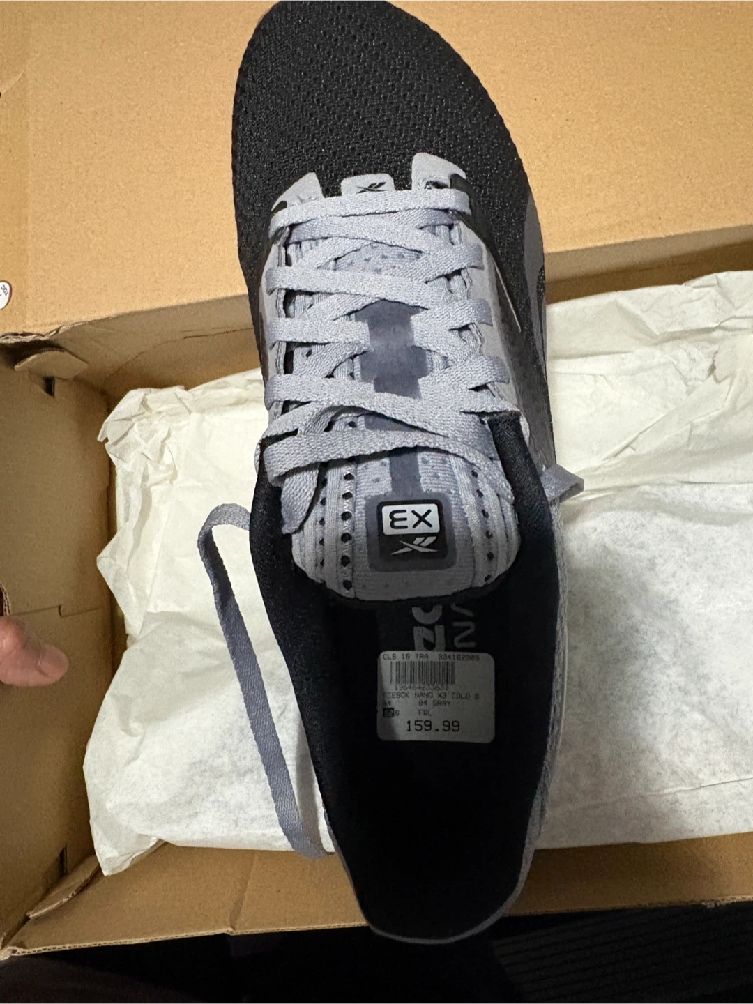 Reebok Nano X3 Cold Grey - Size 8