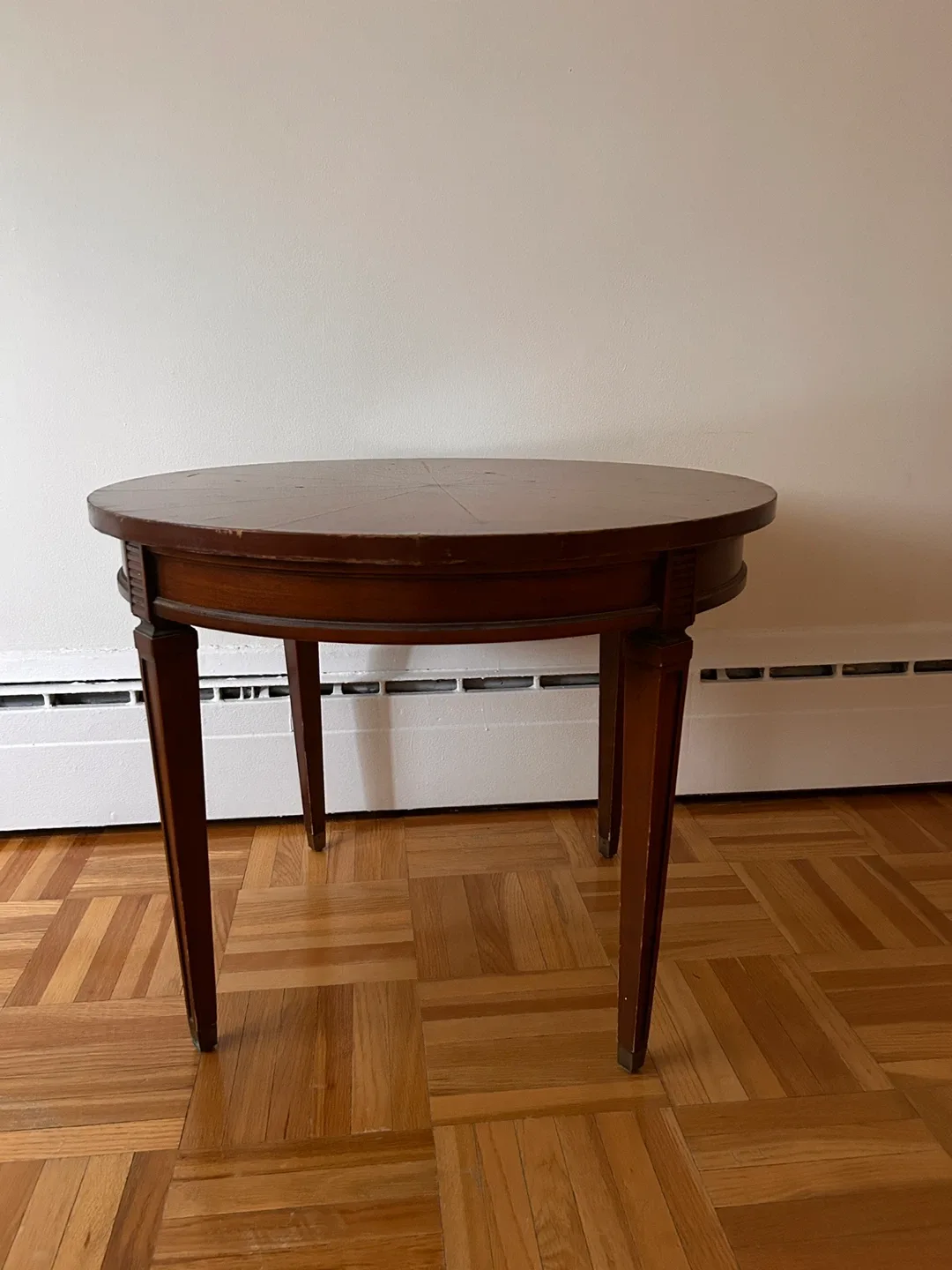 Round Wooden Side Table