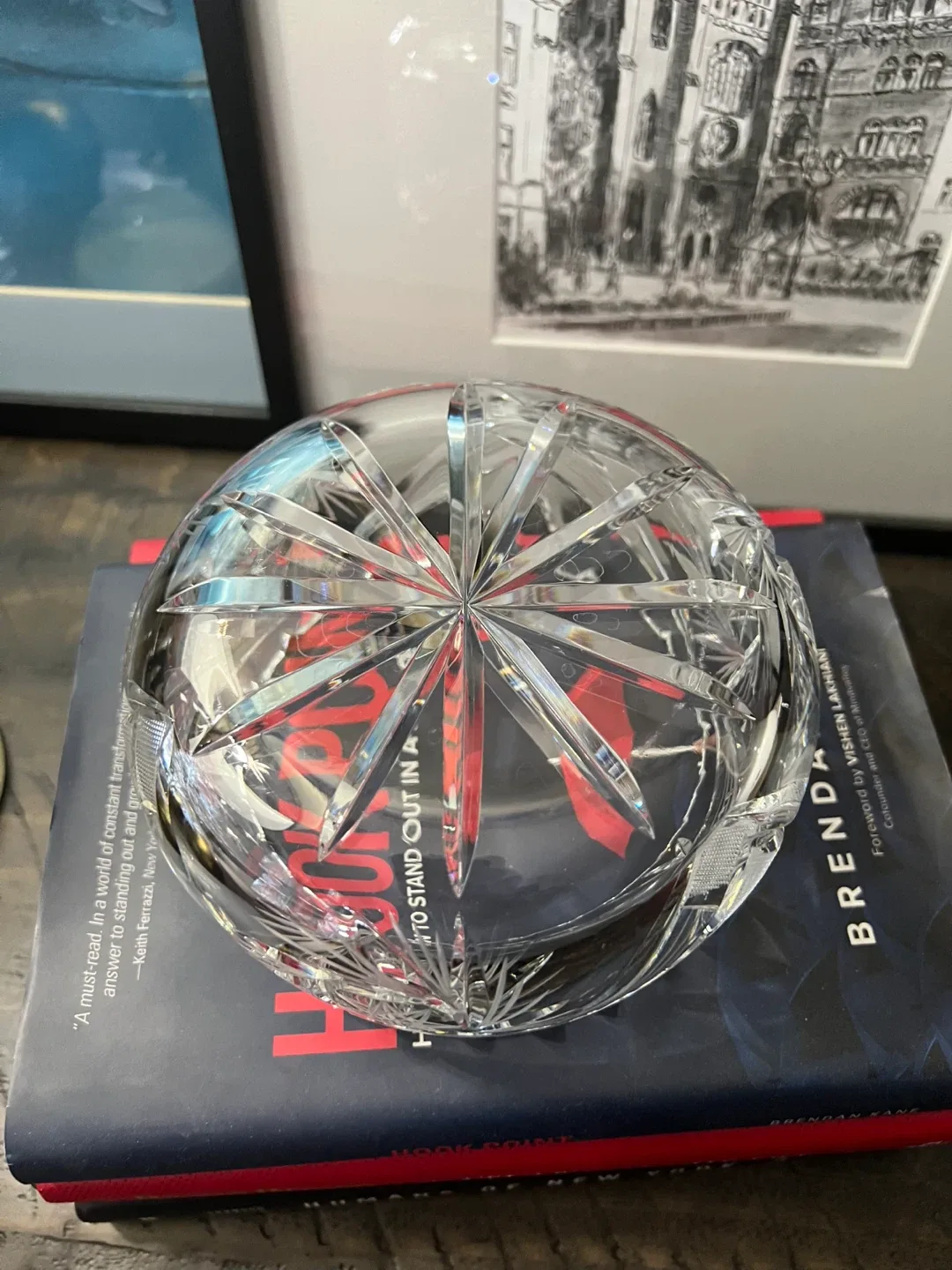 Vintage Pinwheel Crystal Bowl image indicator(4)