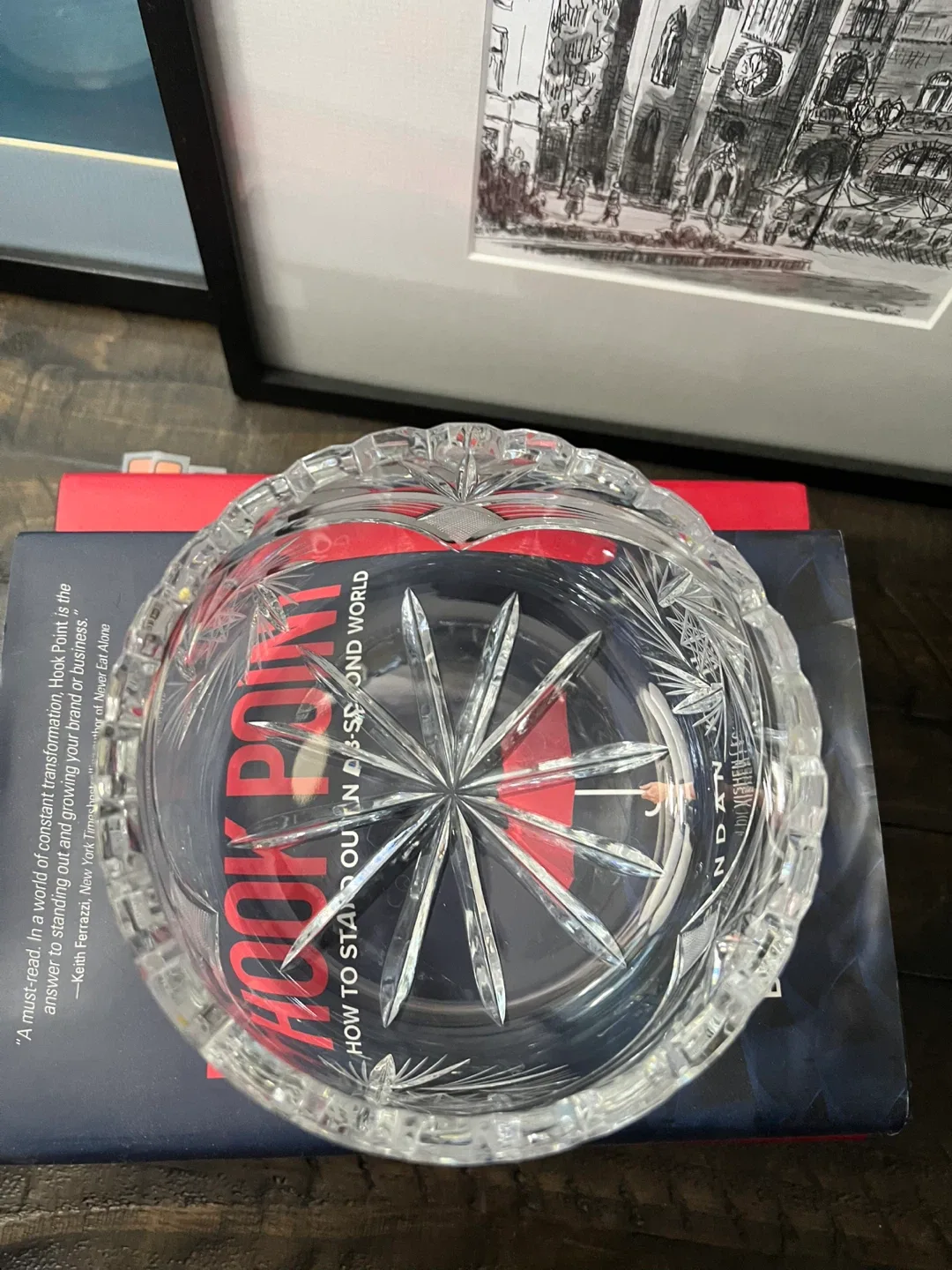 Vintage Pinwheel Crystal Bowl image indicator(3)