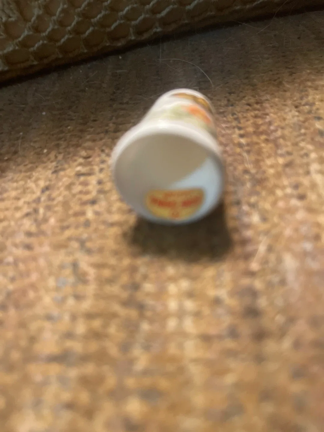 Vintage Thimble with Butterfly Design image indicator(2)