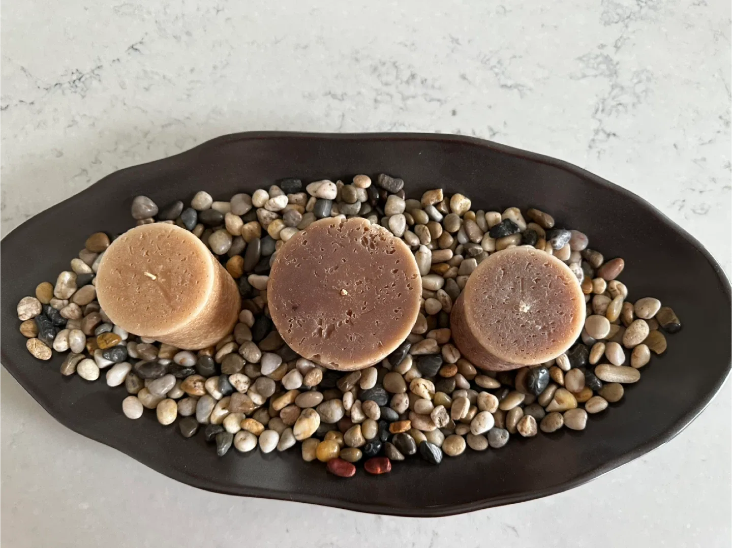 Candle and Stone Decorative Tray image indicator(2)