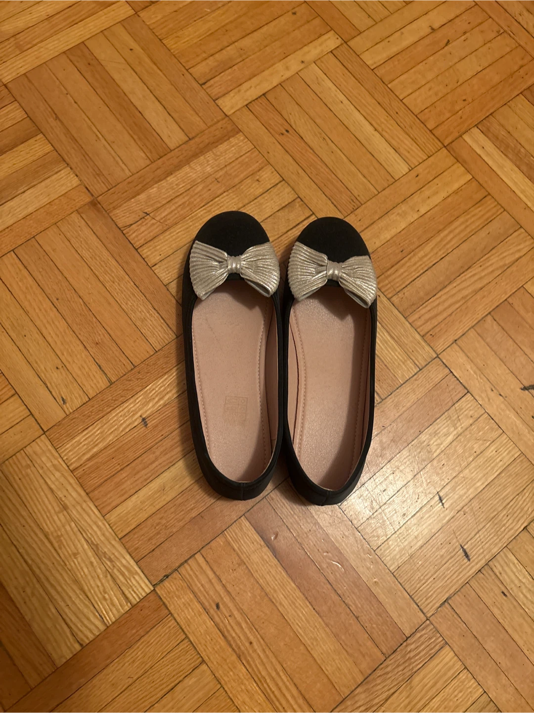 Black Bow Flats - Size 8-9