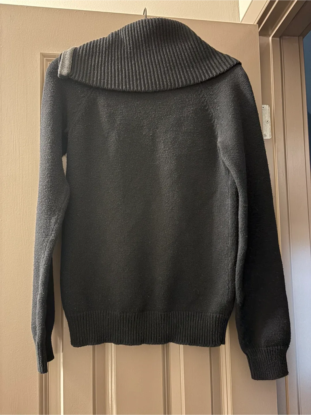 Gap Black Shawl Collar Knit Sweater image indicator(2)