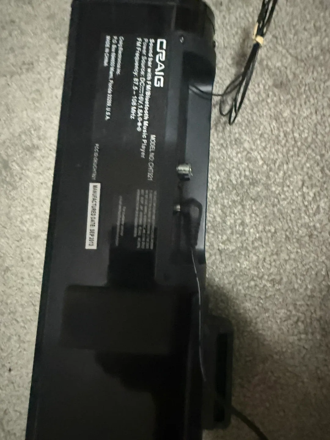 Craig CHT921 Soundbar with Bluetooth Music Player image indicator(3)