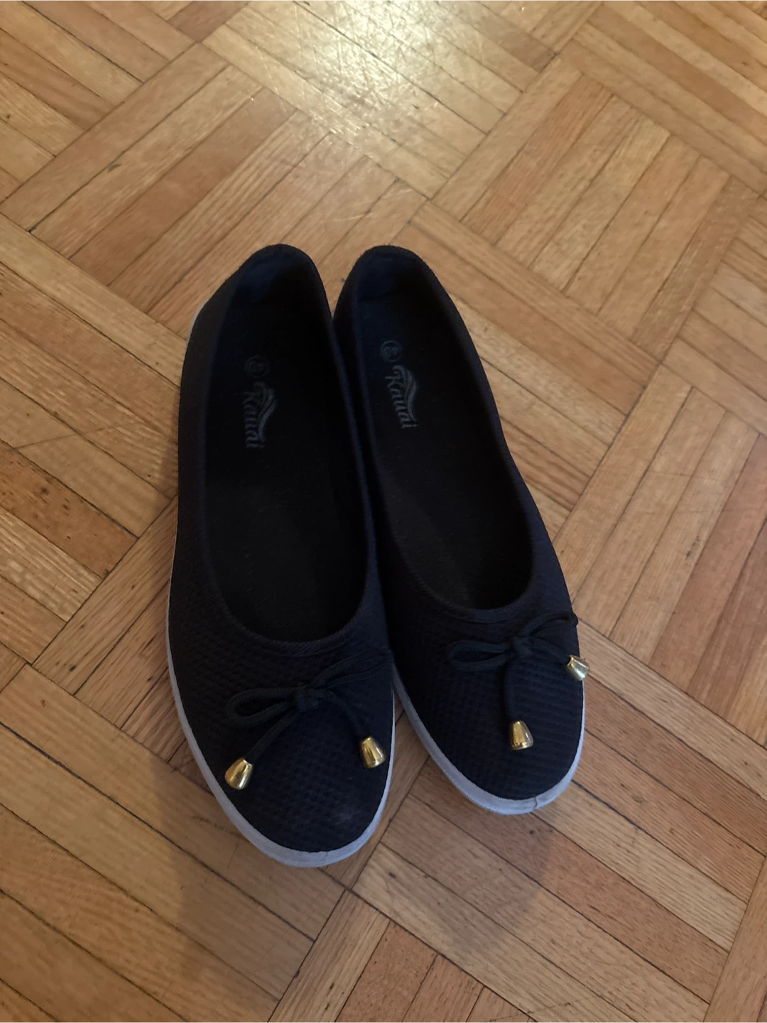 Ruulai Black Ballet Flats