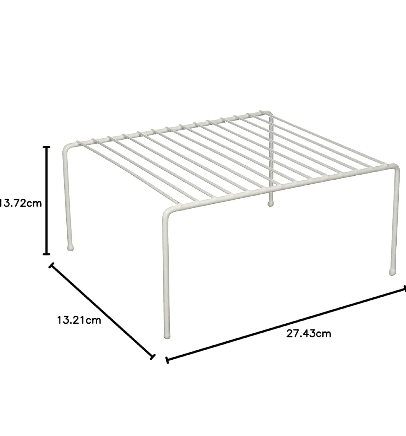 White Metal Kitchen Shelf Organizer image indicator(4)