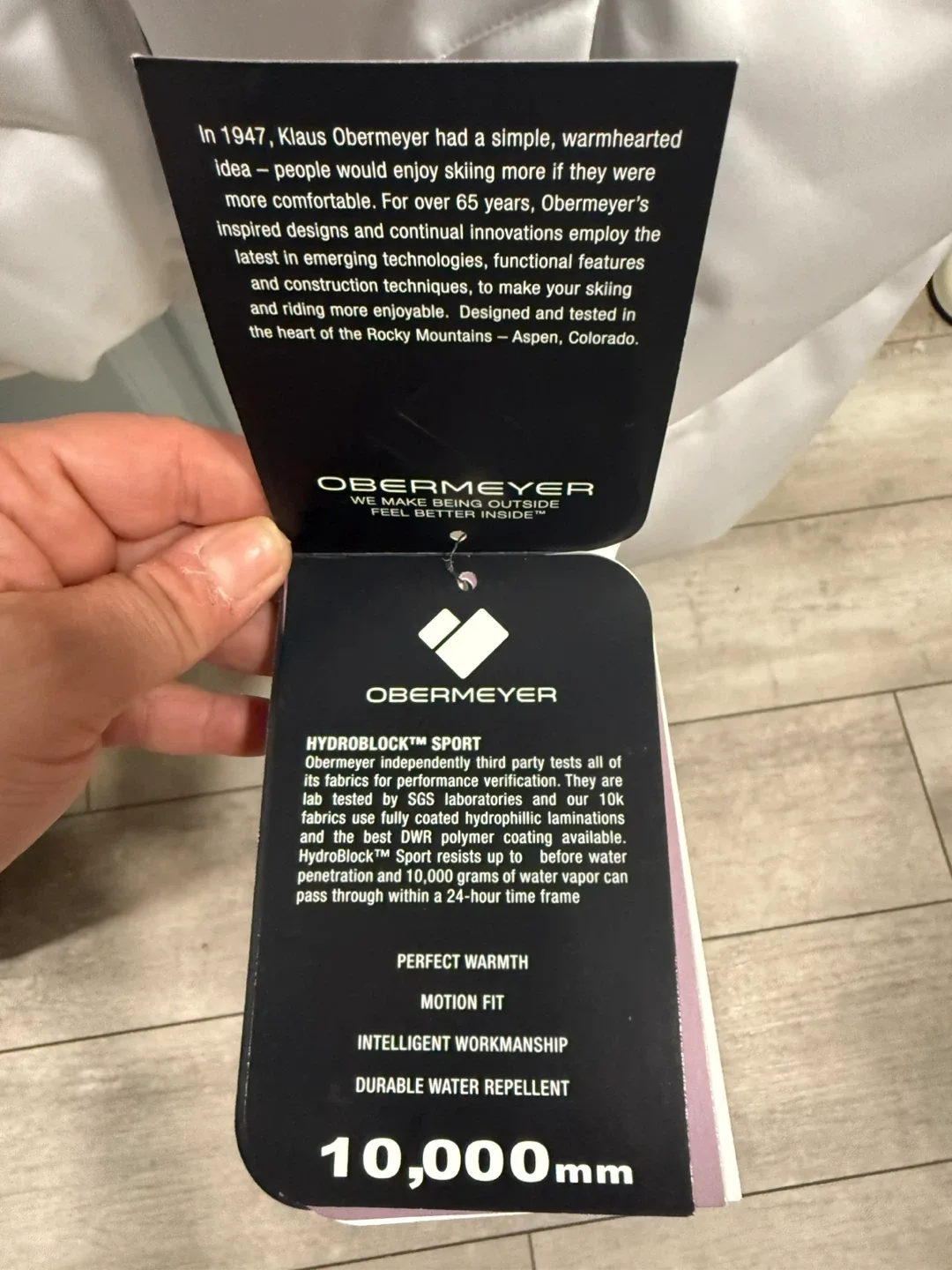 Obermeyer Bombshell Jacket - Women's Size 8 White image indicator(5)