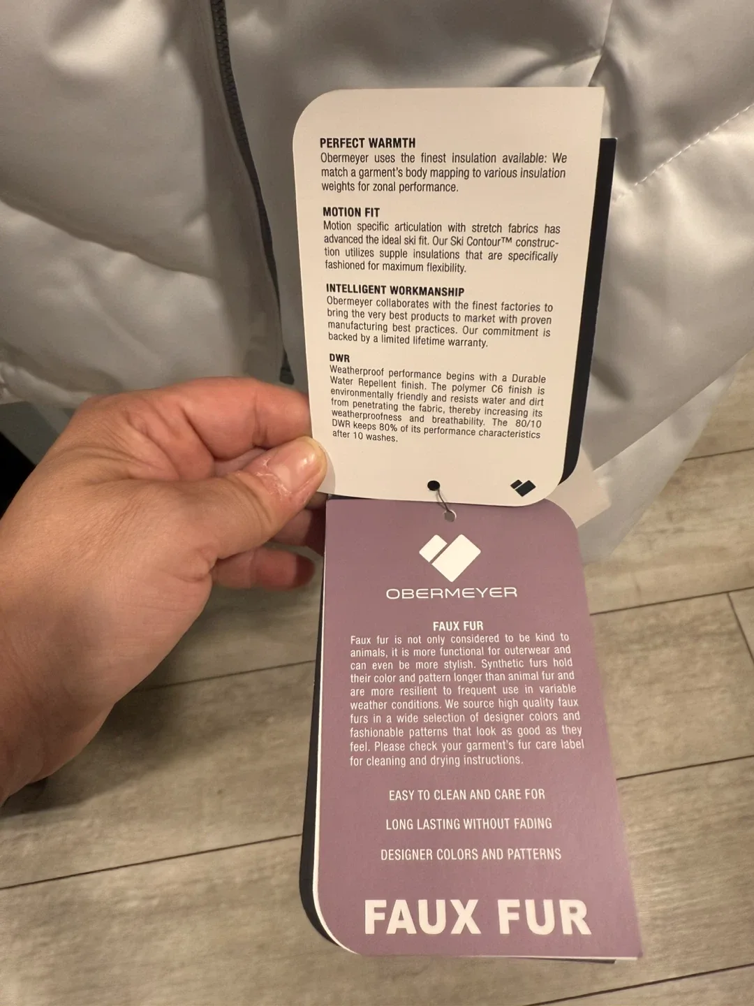 Obermeyer Bombshell Jacket - Women's Size 8 White image indicator(6)