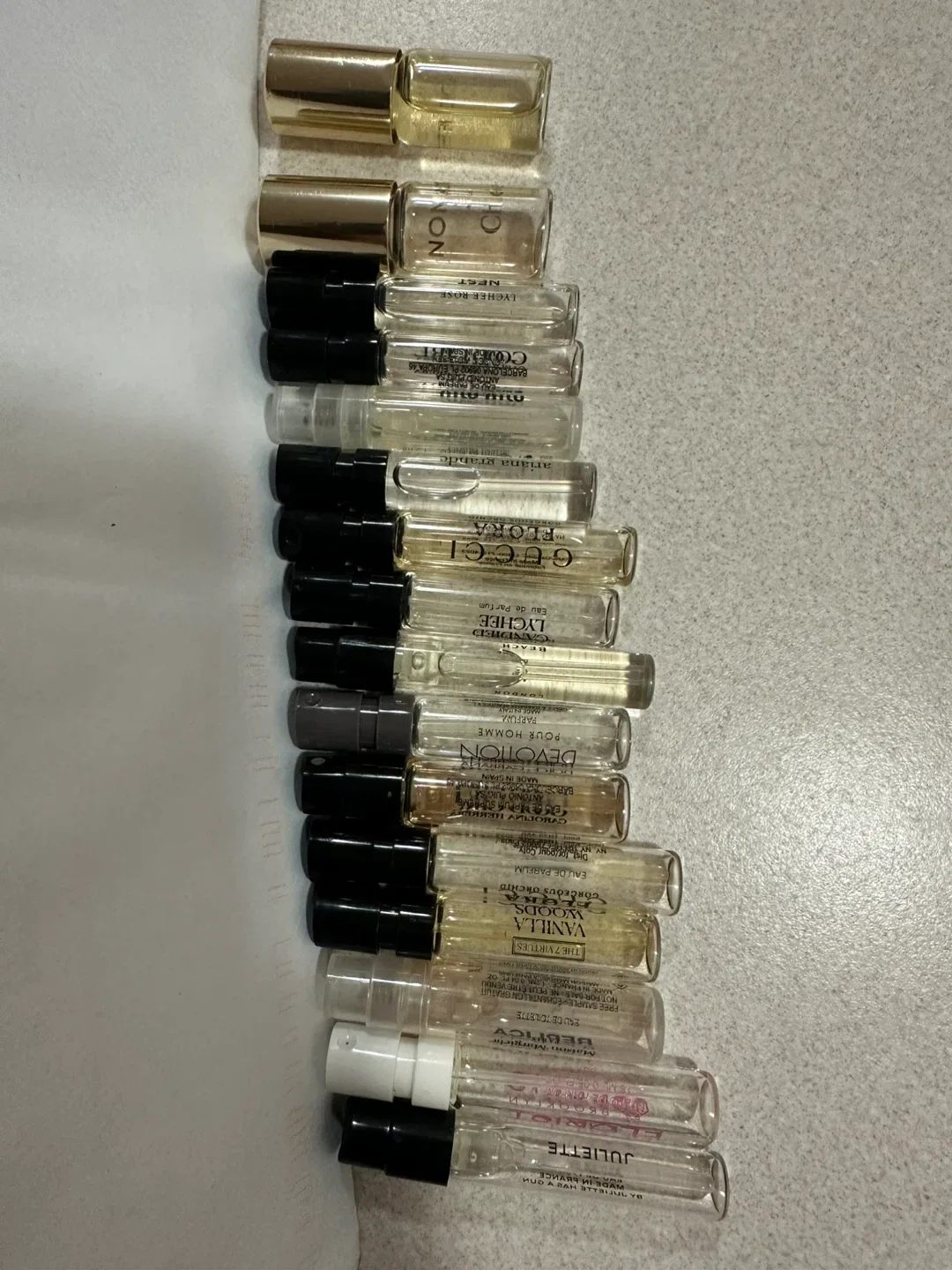 Perfume Sample Bundle: Juliette, Gucci, Ariana Grande +
