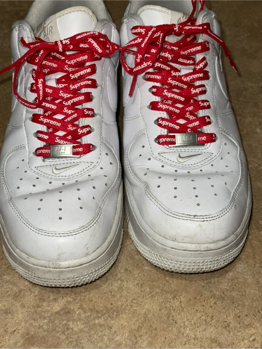 Nike Air Force 1 Supreme White image indicator(3)