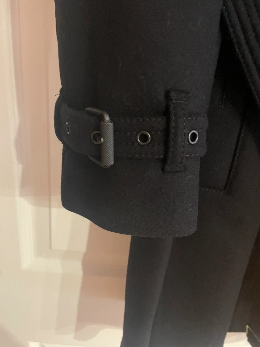 Burberry Black Coat Size 16
