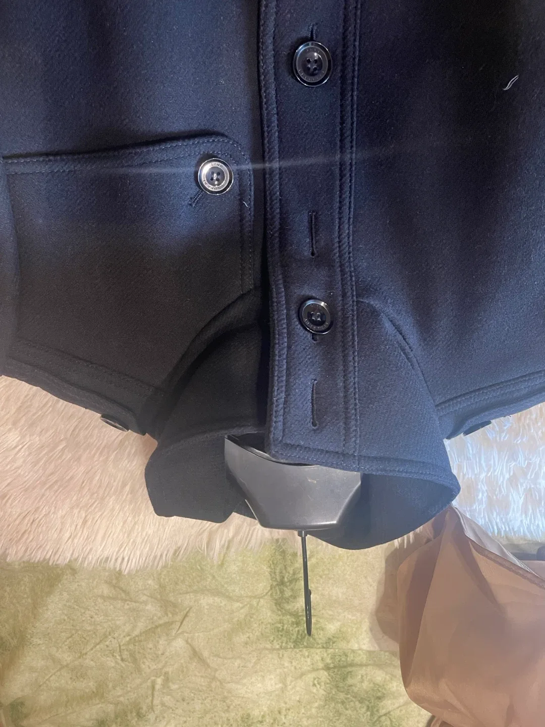 Burberry Black Coat Size 16 image indicator(6)