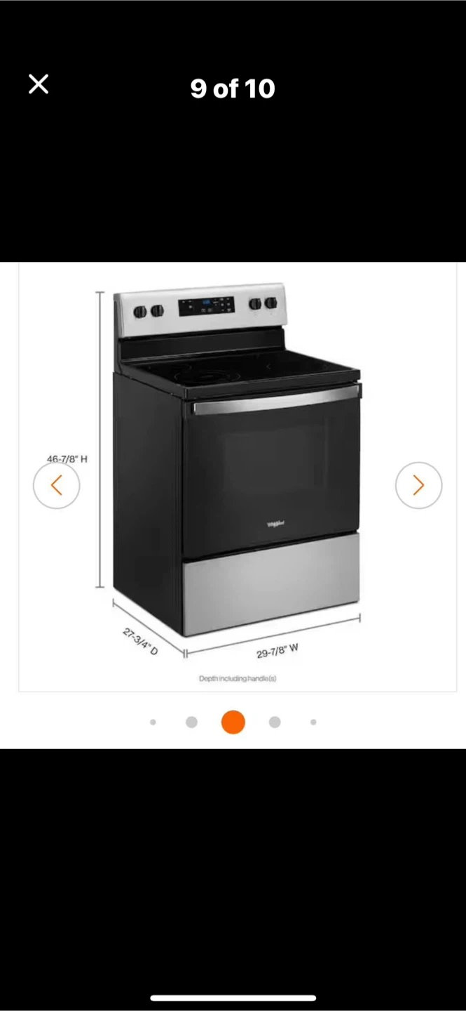 Whirlpool 30 in. 4 Burner Electric Range - photo 5