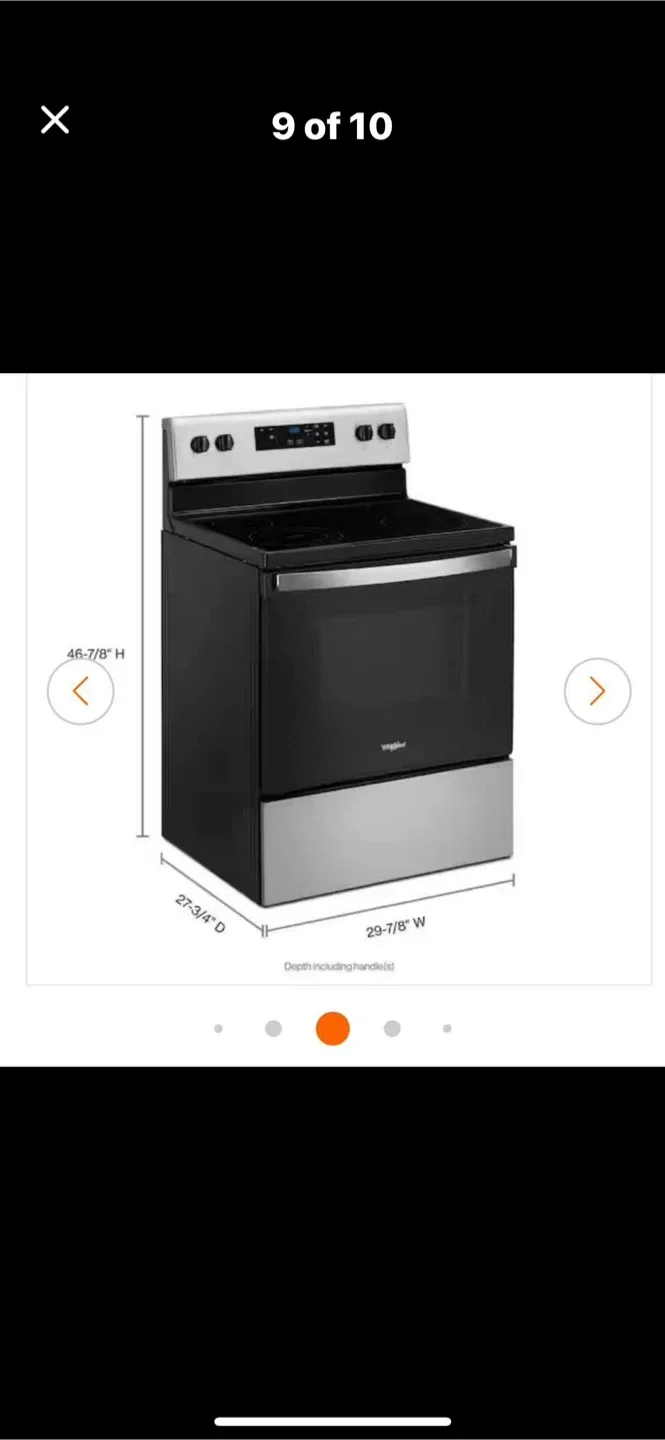 Whirlpool 30 in. 4 Burner Electric Range image indicator(5)