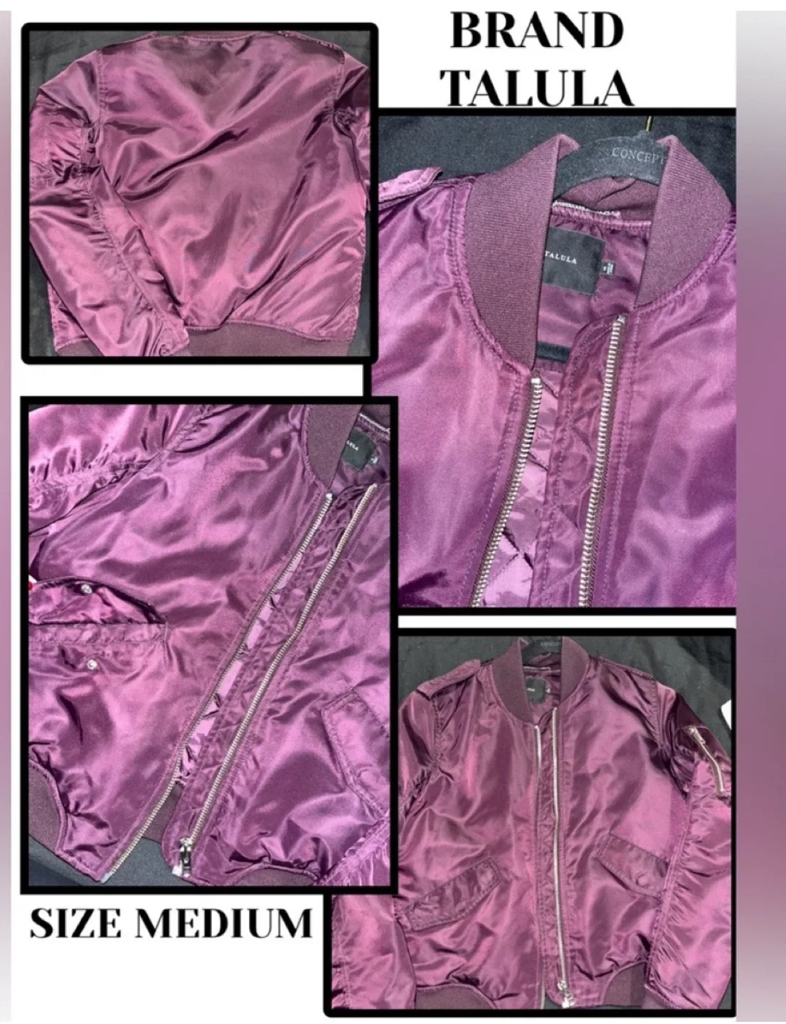 Talula Bomber Jacket - Size Medium