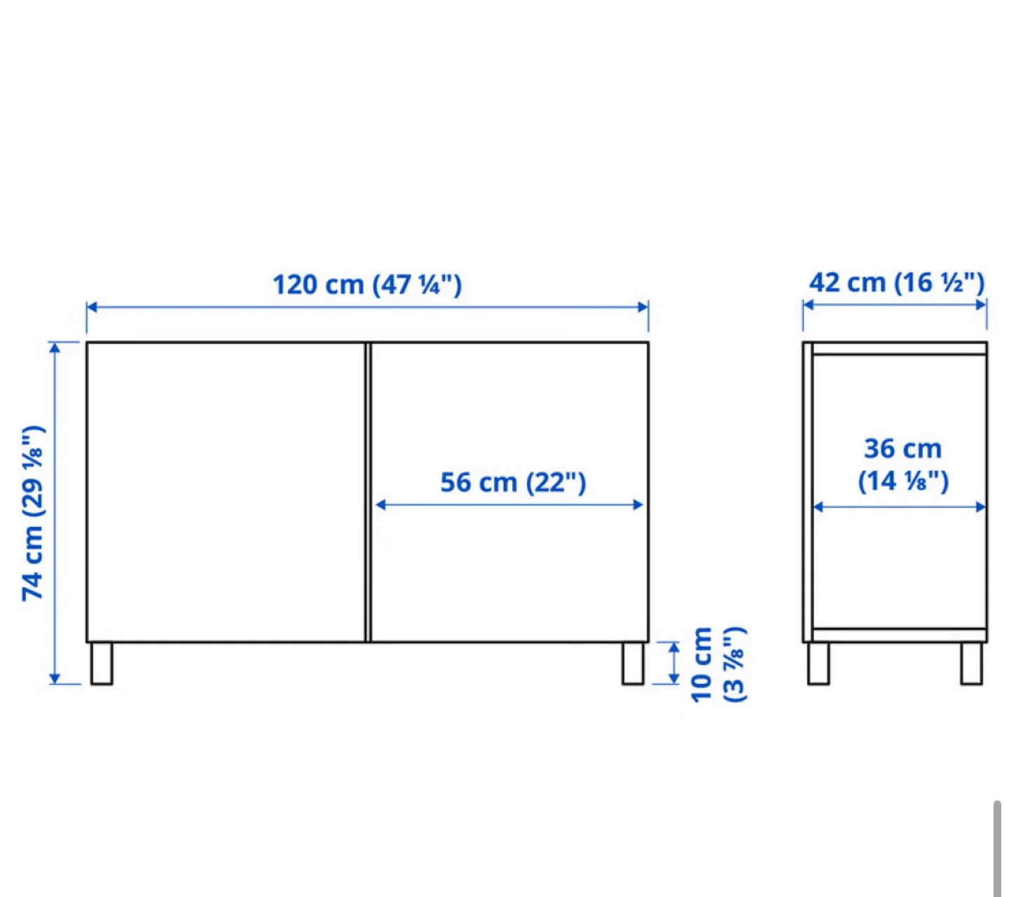 IKEA Besta Cabinet - Brown/Black image indicator(5)
