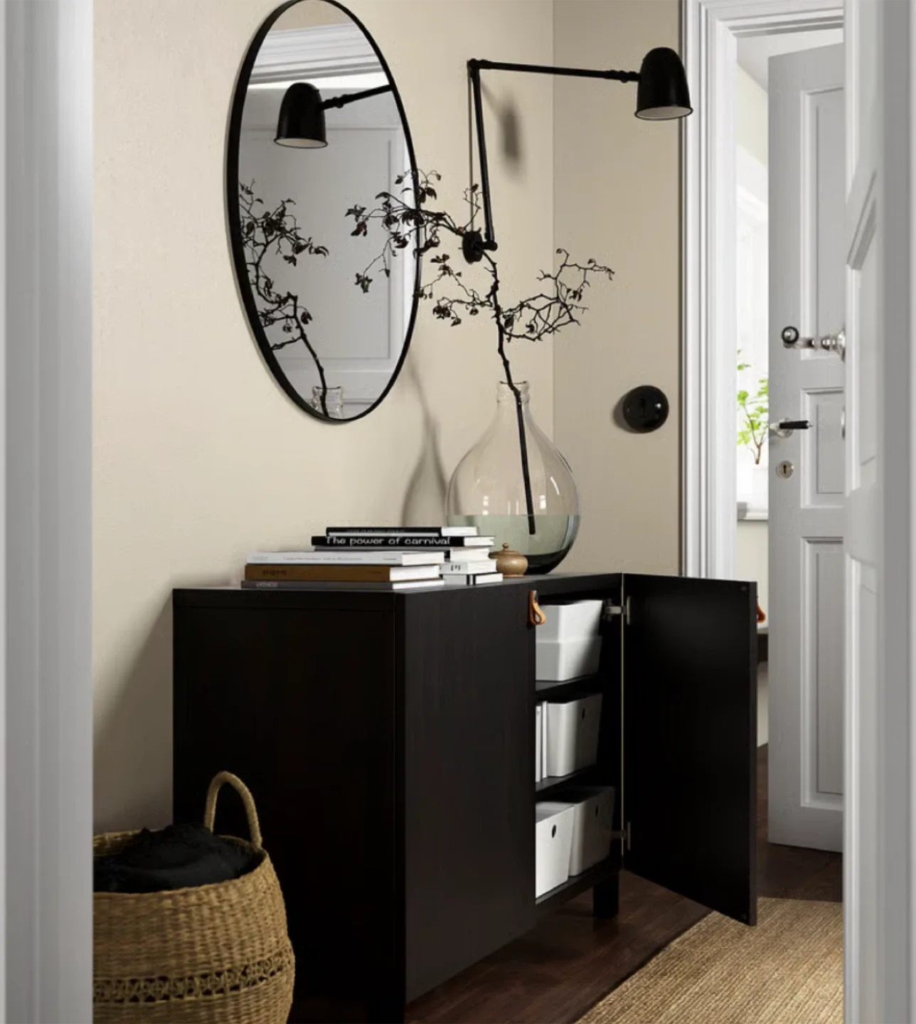 IKEA Besta Cabinet - Brown/Black