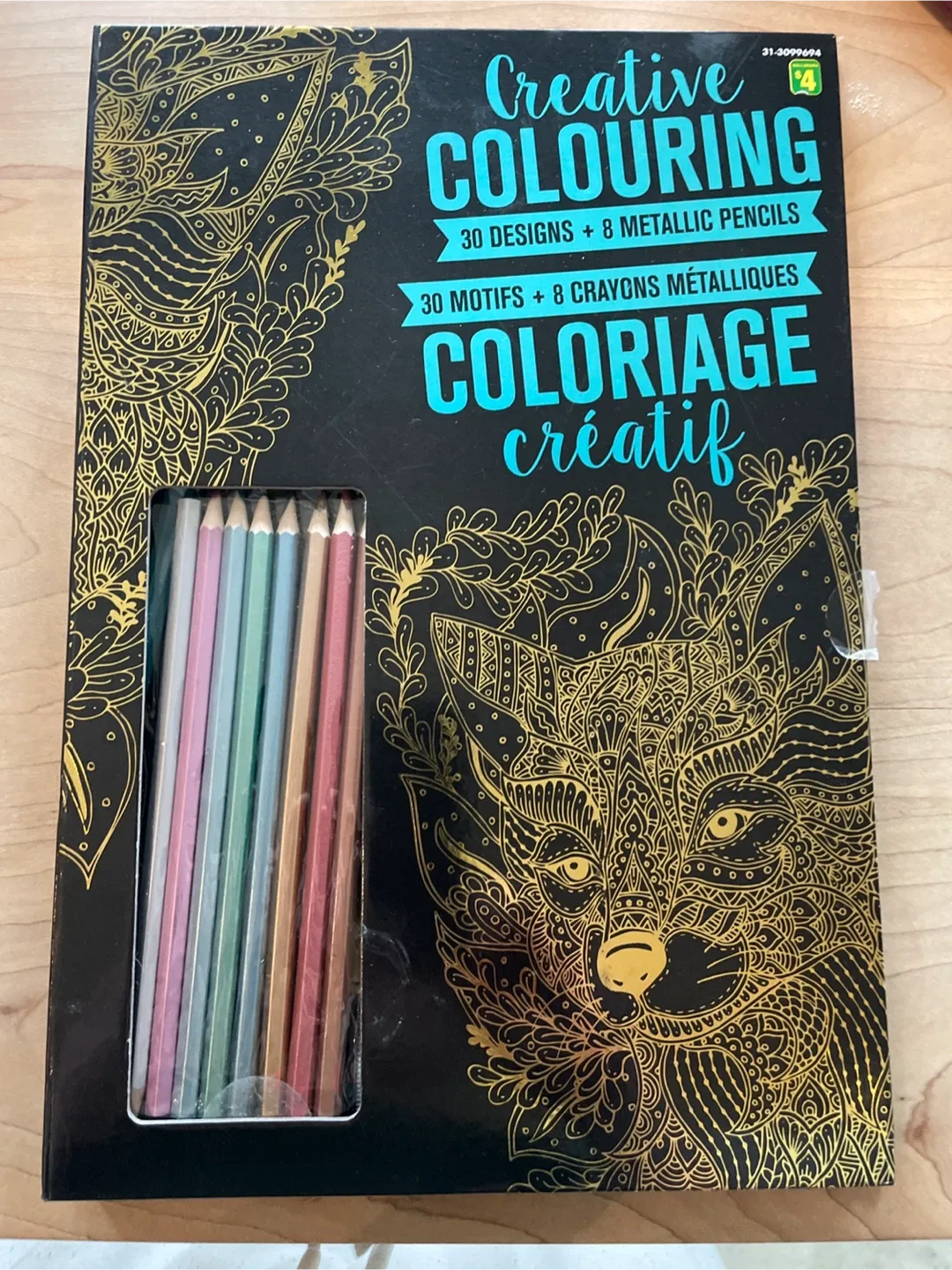 Creative Colouring Book with Metallic Pencils - New!