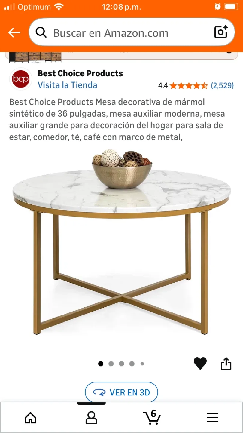 Best Choice Products Marble Coffee Table