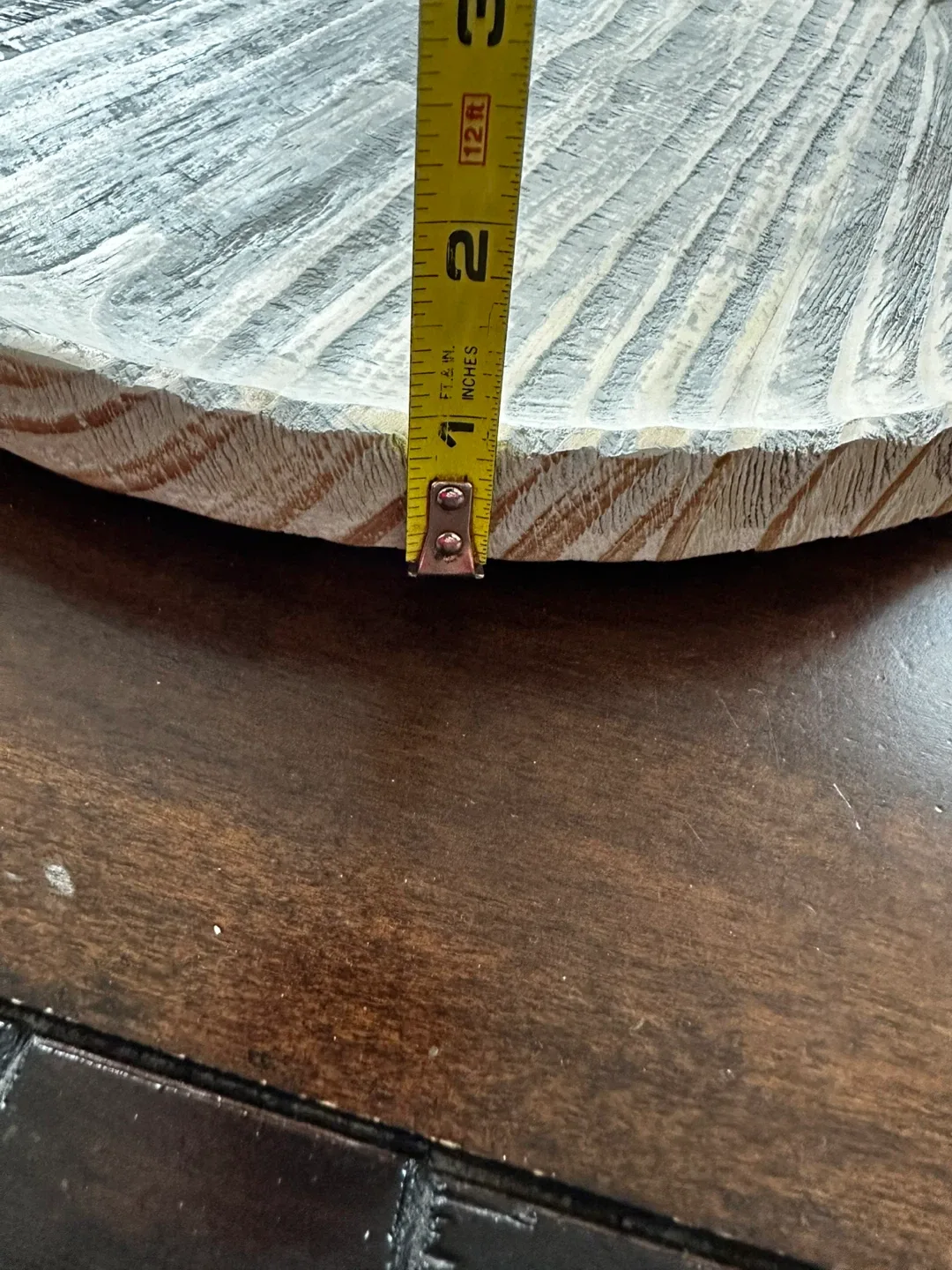 Emory wooden round tray L image indicator(3)