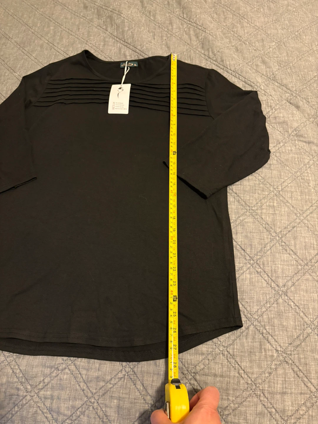 Ofeefan Black Long Sleeve Top - Size XL - photo 4