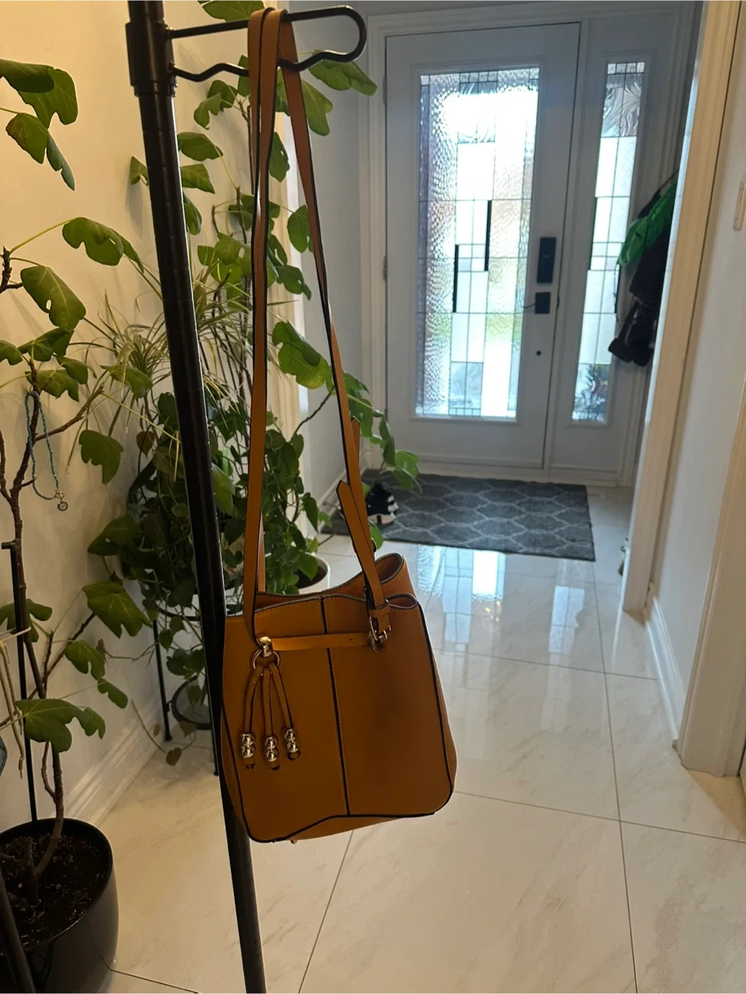 Zara Trafaluc Mustard Yellow Bucket Bag