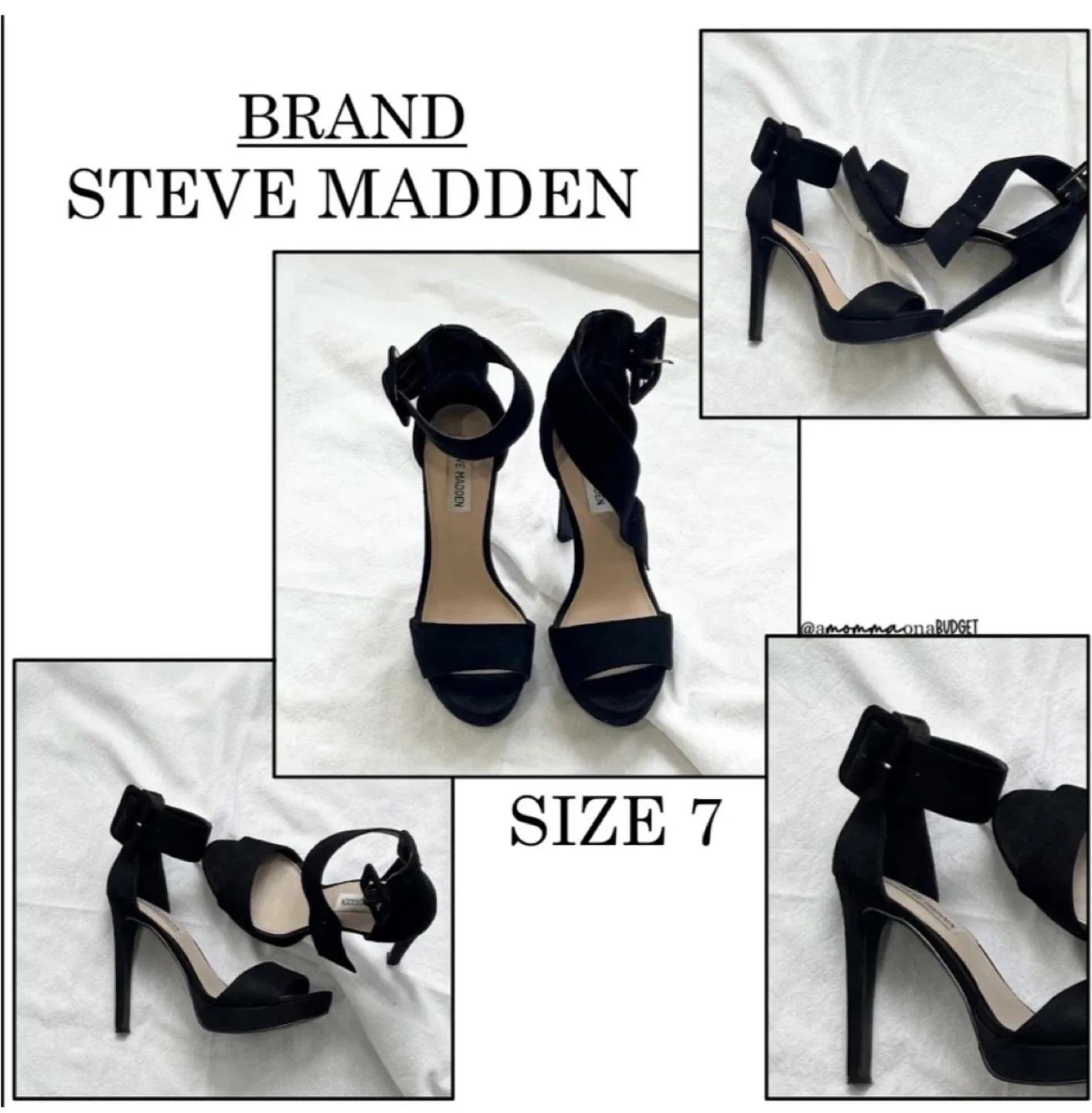 Steve Madden Black Heels - Size 7