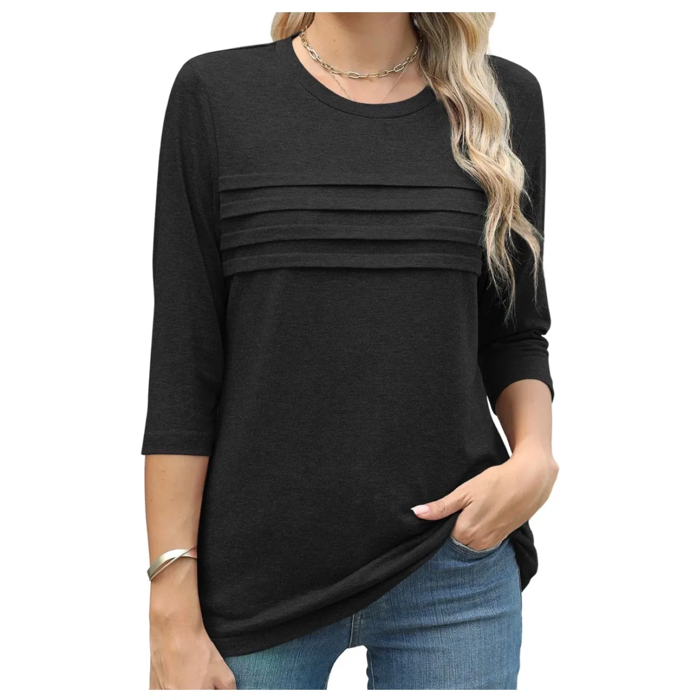 Ofeefan Black Long Sleeve Top - Size XL