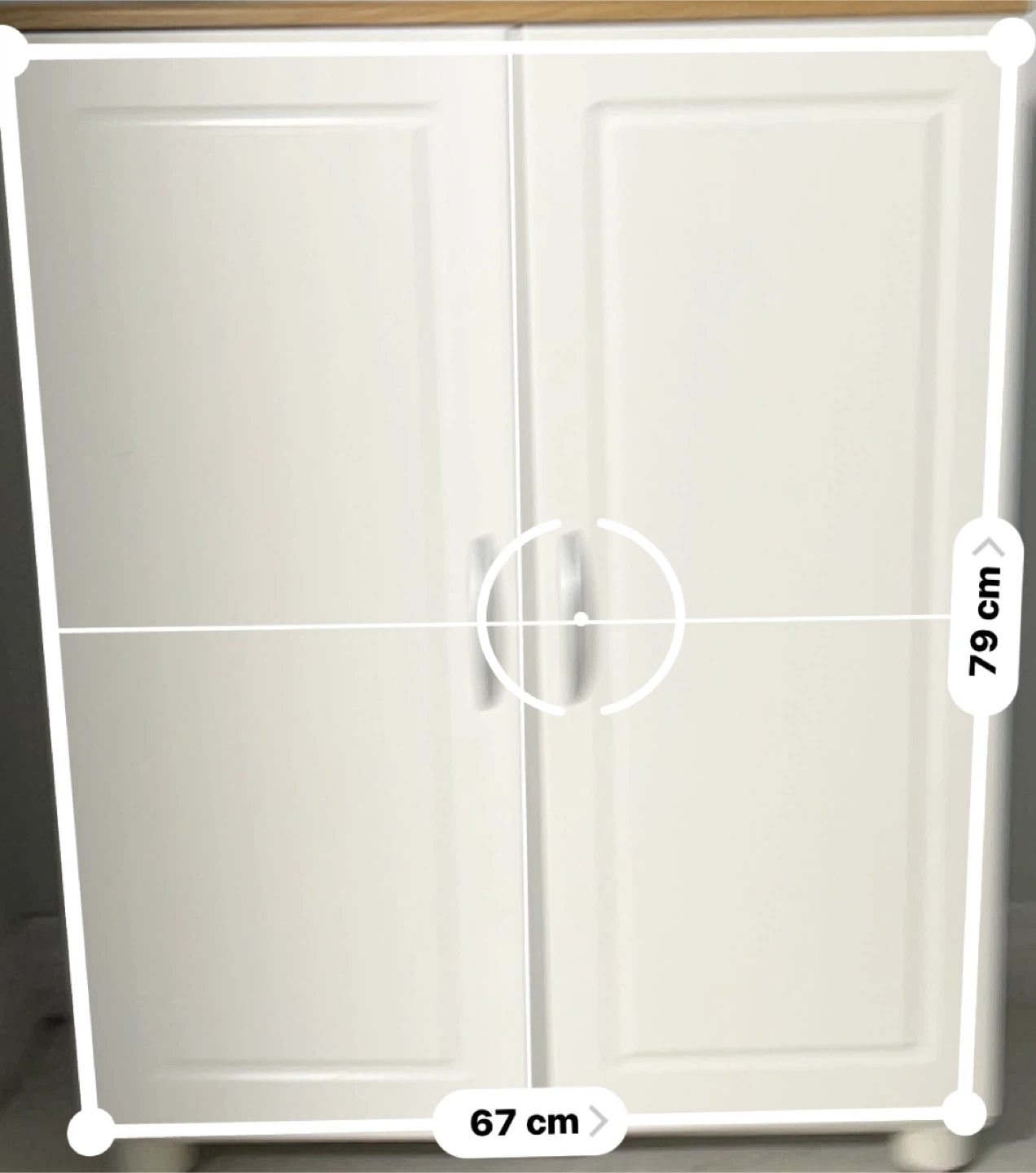 White Cabinet with Doors - photo 3