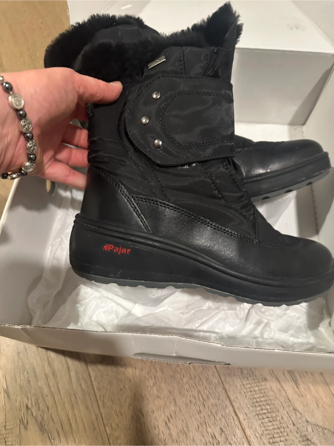 PAJAR Black Winter Boots, Size 39 - photo 2