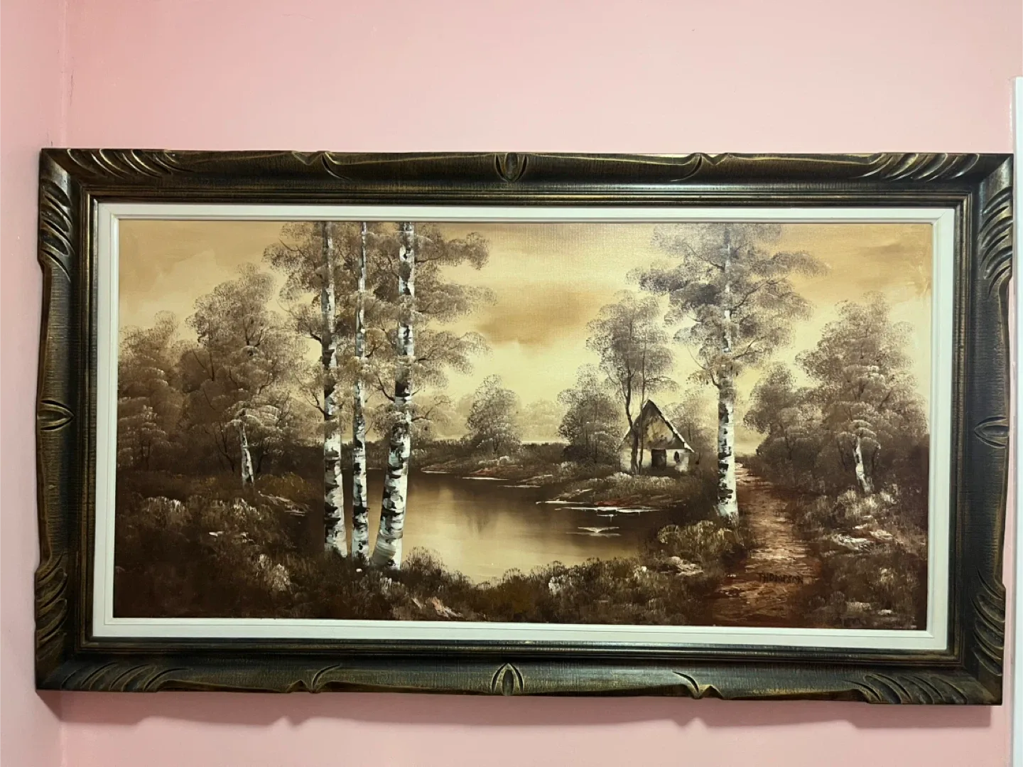 Framed Thompson Landscape Painting