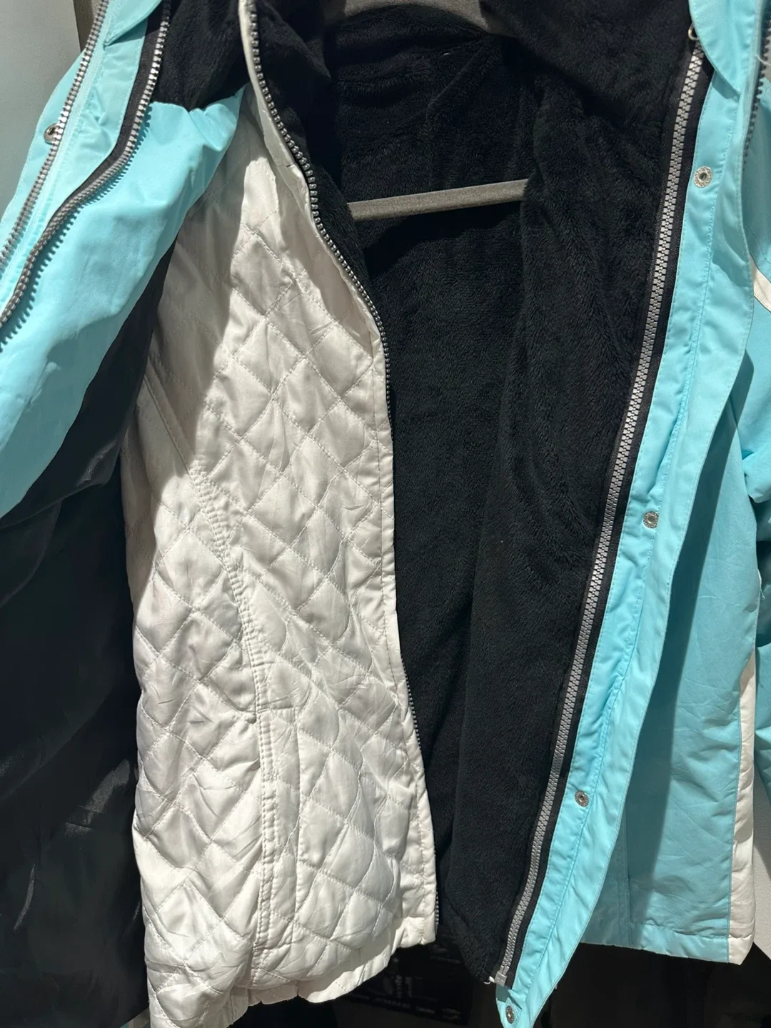 Faded Glory Light Blue Winter Jacket - Size S image indicator(2)