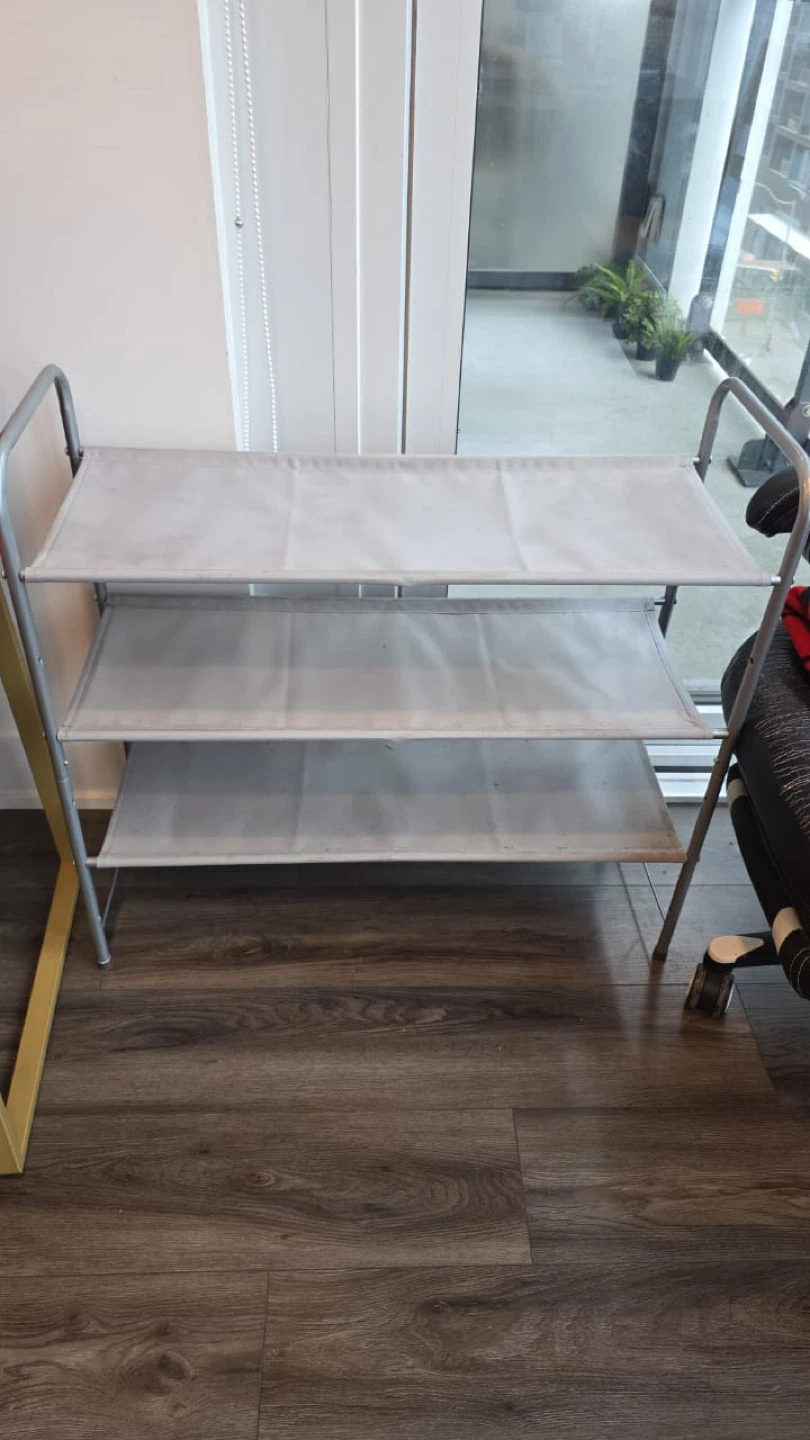 3-Tier Shoe Rack - Grey