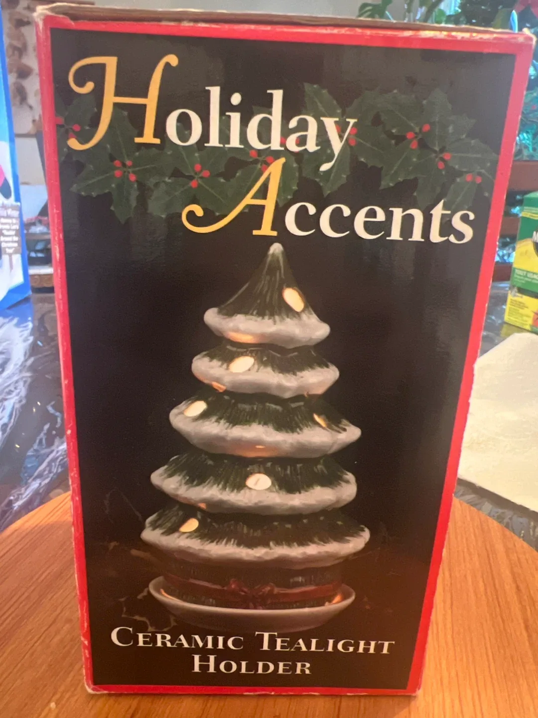 Holiday Accents Ceramic Tealight Holder