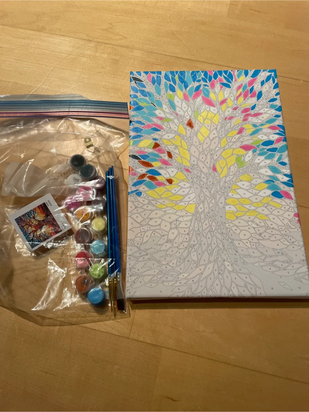 Paint by Numbers Kit - Tree Design