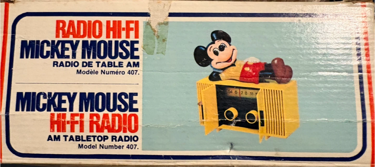 Grand Radio Hi-Fi Mickey Mouse AM Tabletop Radio